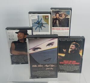 A Collection Of Five Willie Nelson Cassette Tapes